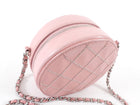Chanel Pink Round Mini Ultrastitch Chain Clutch Bag