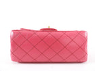 Chanel Hot Cherry Pink Aged Leather Mini 2.55 Reissue Flap Bag