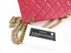 Chanel Hot Cherry Pink Aged Leather Mini 2.55 Reissue Flap Bag