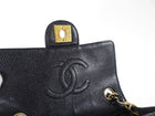 Chanel Black Caviar Vintage Square Mini Flap Bag GHW