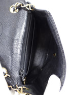 Chanel Black Caviar Vintage Square Mini Flap Bag GHW