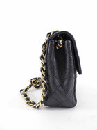 Chanel Black Caviar Vintage Square Mini Flap Bag GHW