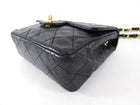 Chanel Black Caviar Vintage Square Mini Flap Bag GHW