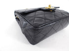 Chanel Black Caviar Vintage Square Mini Flap Bag GHW