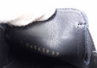 Chanel 2024 Black Leather Signature Logo Flat Mules - 36.5