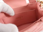 Chanel flamingo Pink Nano Kelly Shopping Bag Crossbody Chain
