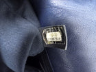 Chanel Surpique Chevron Navy Quilted Leather Medium Flap Bag