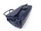 Chanel Large Navy Quilted Leather Coco Soft Flap Bag