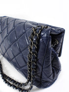 Chanel Large Navy Quilted Leather Coco Soft Flap Bag