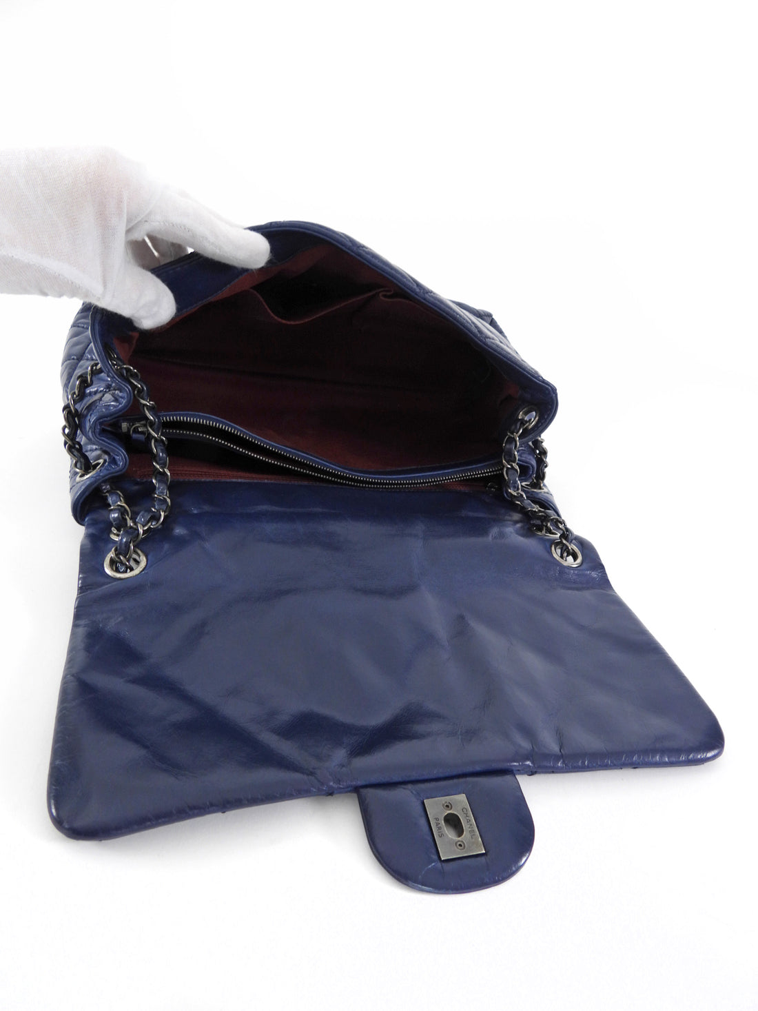 Chanel Large Navy Quilted Leather Coco Soft Flap Bag