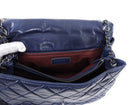 Chanel Large Navy Quilted Leather Coco Soft Flap Bag
