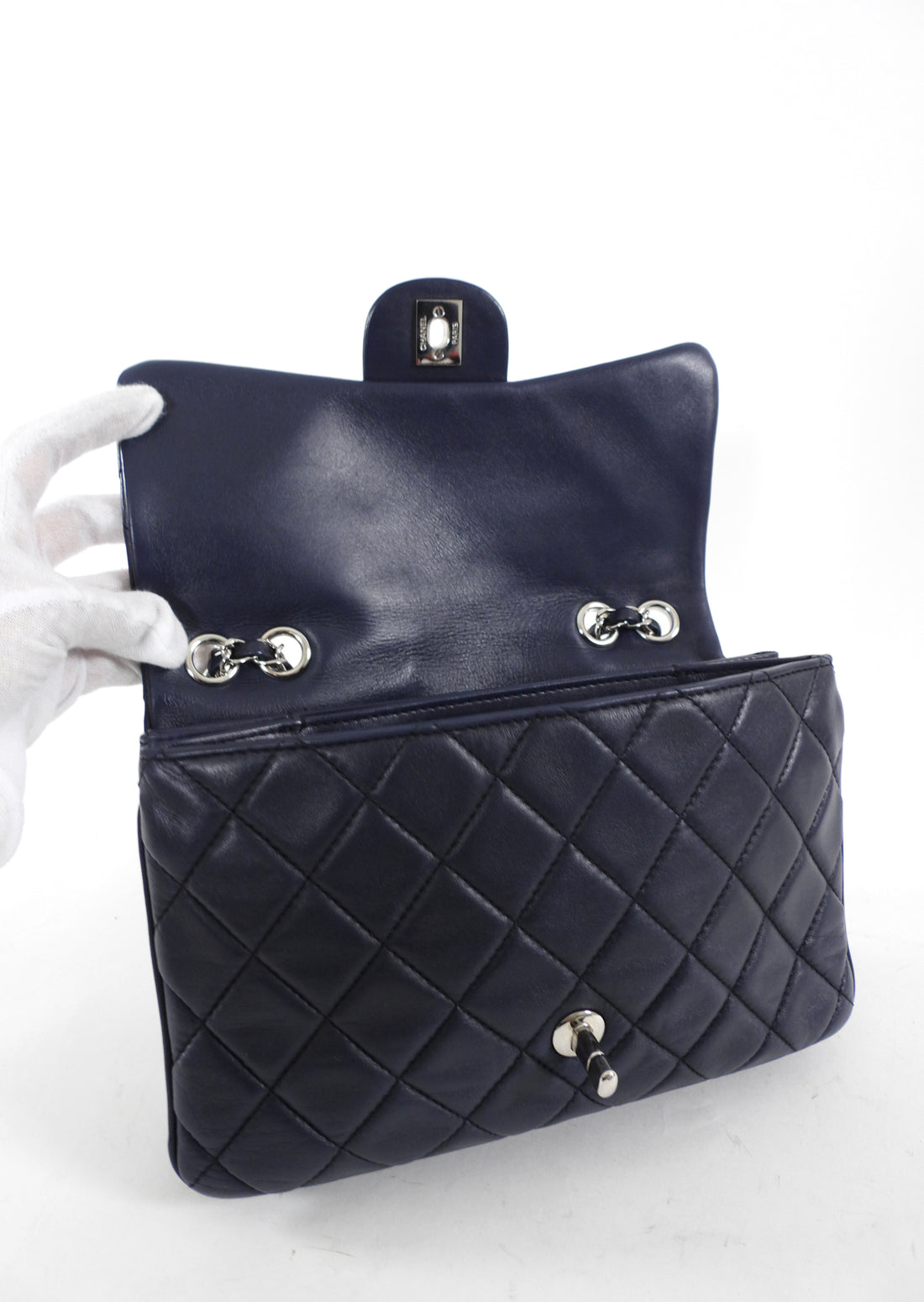 Chanel Midnight Navy Quilted Leather Medium Tender Touch Flap Bag