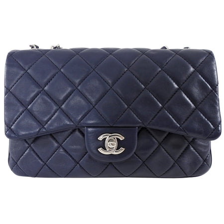 Chanel Midnight Navy Quilted Leather Medium Tender Touch Flap Bag