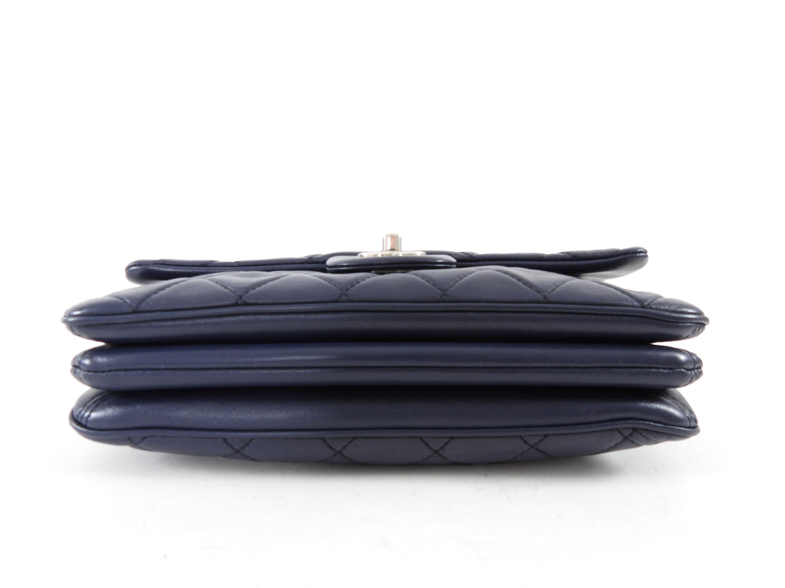 Chanel Midnight Navy Quilted Leather Medium Tender Touch Flap Bag
