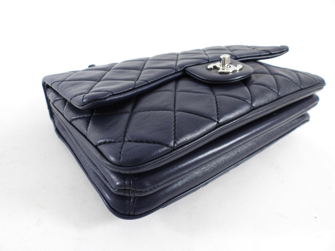 Chanel Midnight Navy Quilted Leather Medium Tender Touch Flap Bag