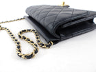 Chanel Midnight Navy Quilted Leather Small Crossing Times Flap Bag
