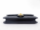 Chanel Midnight Navy Quilted Leather Small Crossing Times Flap Bag
