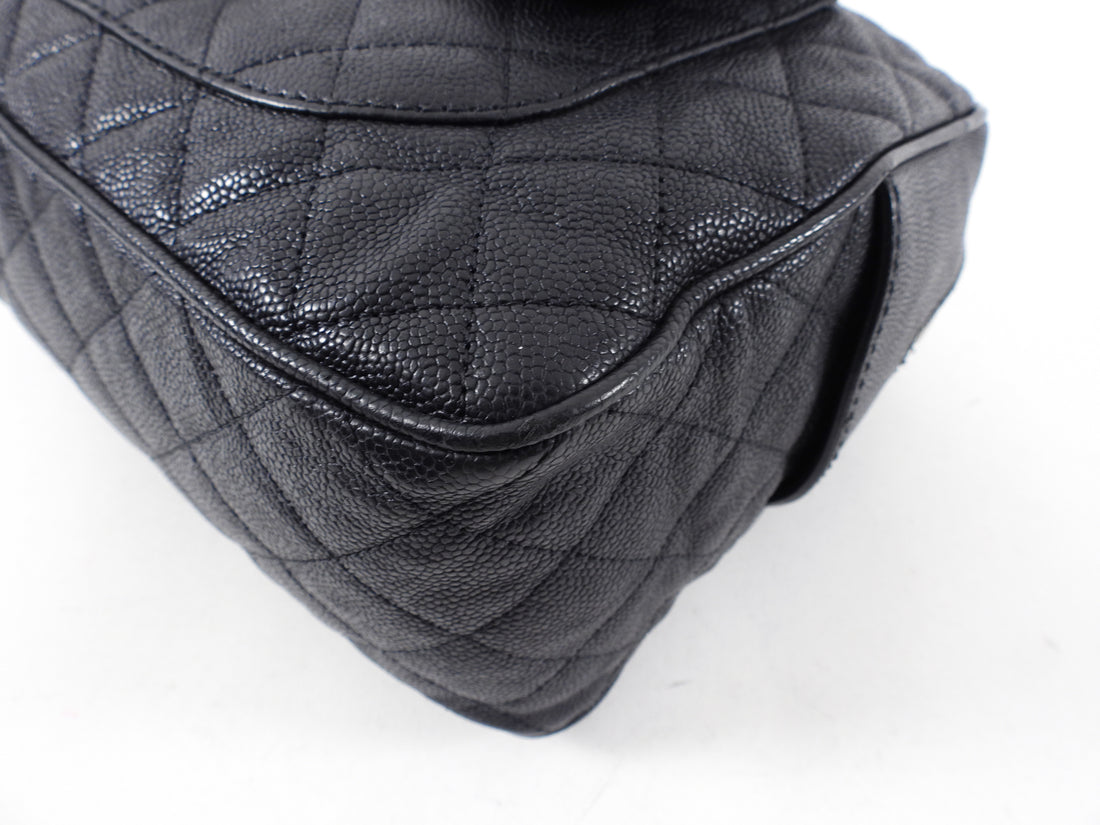 Chanel 13P Black Caviar Quilted Leather Paradoxal Camera Bag