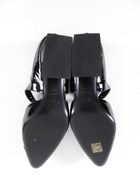 Chanel 2022 Black Patent D’Orsay Buckle Pumps with Curved Heel - 40C
