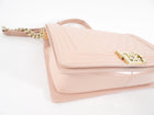 Chanel Iridescent Nude Pink Patent New-Medium Boy Bag GHW