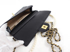 Chanel Black Quilted Leather Chic Pearls Flap Bag
