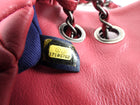 Chanel Fuchsia Pink Calfskin Bubble Quilt Medium Flap Bag