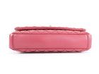 Chanel Fuchsia Pink Calfskin Bubble Quilt Medium Flap Bag