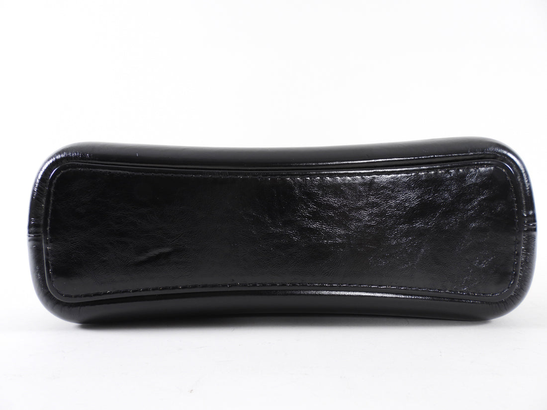 Chanel Beige and Black Aged Calfskin Gabrielle Medium Chain Bag