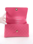 Chanel Pink Caviar Leather Medium Coco Top Handle Bag LGHW