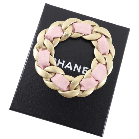 Chanel 09C Pink and Gold Chain Bracelet