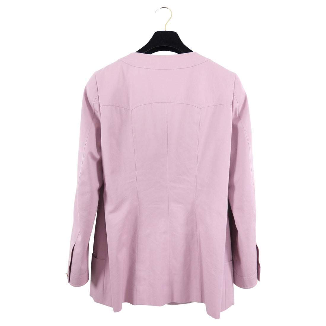 Chanel Vintage 2002 Spring Quartz Pink Cotton Blazer Jacket - FR40 / 8