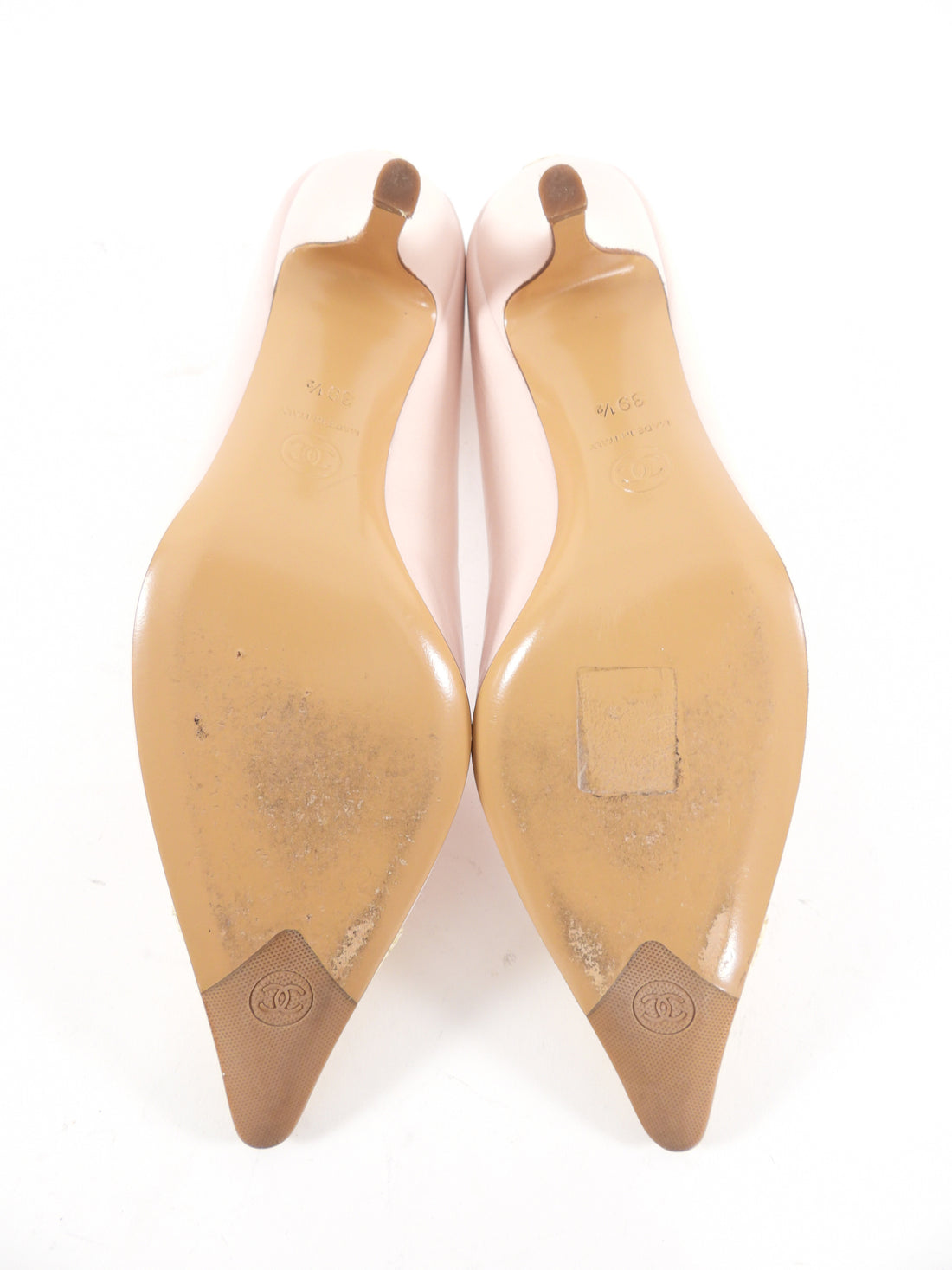 Chanel Vintage Pink Pointed Pumps