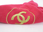 Chanel Cherry Pink and Lime Cashmere Pareo Wrap Shawl Scarf