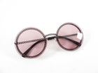 Chanel Pink Round Sunglasses with Chain 4245