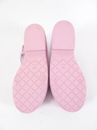 Chanel 23C Pink Tweed Platform Sandal with Logo at Heel - 41