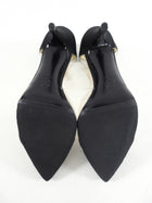 Chanel Black Fabric and Clear Acrylic Cap Toe D'Orsay Pump Heels - 41 / 40