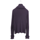 Chanel Vintage 2001 Fall Purple Ribbed Turtleneck Sweater - FR40 / M / 8