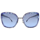 Chanel Dark Blue Acrylic and Metal Frame Oversized Sunglasses 4209