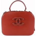 Chanel Paris-Rome Coco Curve Red Leather Vanity Case Bag