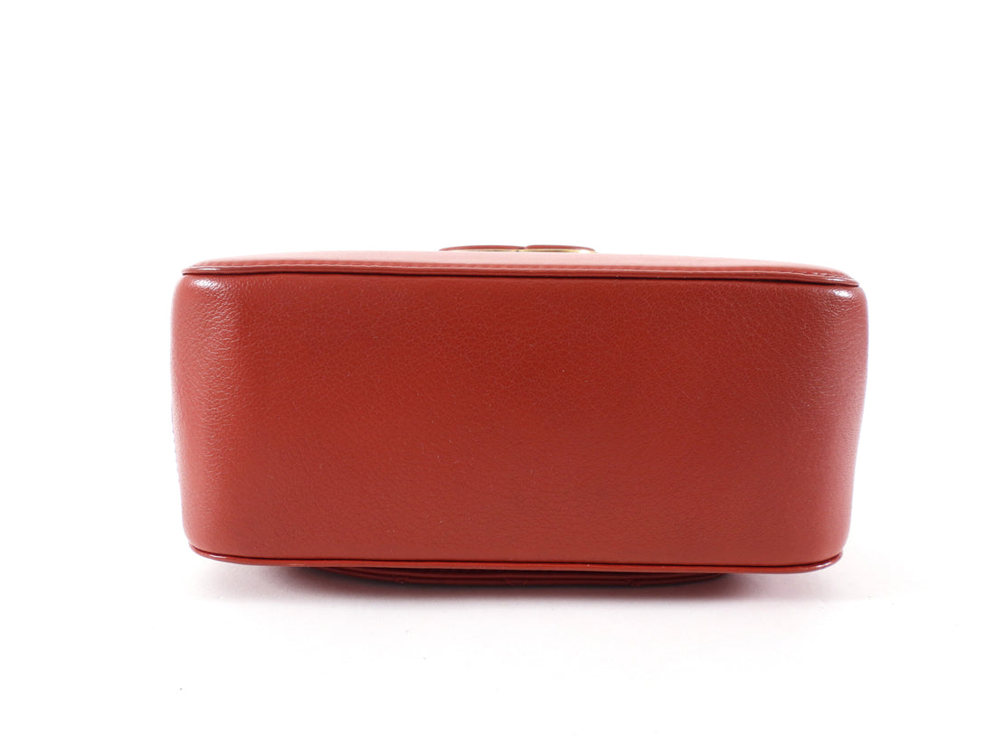 Chanel Paris-Rome Coco Curve Red Leather Vanity Case Bag