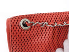 Chanel Red Perforated Leather Large Up In The Air Flap Bag