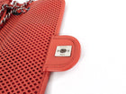 Chanel Red Perforated Leather Large Up In The Air Flap Bag