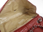 Chanel Vintage 2006 Red Perforated Leather Medium Flap Bag