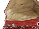 Chanel Vintage 2006 Red Perforated Leather Medium Flap Bag