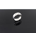 Chanel 18k White Gold Coco Crush Quilted Band Ring - 53 / 6.5
