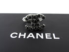 Chanel 10C Dark Grey Crystal CC Ring - 7