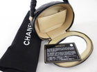Chanel Black Leather Nano Ruch Top Handle Oval Evening Vanity Bag