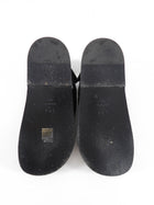 Chanel Black Fabric Quilted Crystal Strass CC Logo Dad Sandals - 35.5 / 6.5