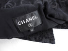 Chanel 21B Black Eyelet and Sequin CC Blazer Jacket - FR36 / 4 / S