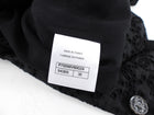 Chanel 21B Black Eyelet and Sequin CC Blazer Jacket - FR36 / 4 / S